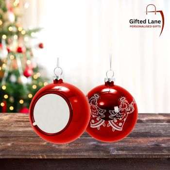 A personalised Christmas Tree Bauble is a personalised gift and a keepsake for a new born baby First Christmas, a couple first married Christmas, a remembrance bauble to remember a loved one, to capture family memories or just a keepsake gift. Baubles are available in 4 different colours with designs on the back of the baubles. A nice personalised gift from Gifted Lane which would make an ideal present for someone special this Christmas.