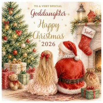 A magical Christmas keepsake for a very special little person.&nbsp;🎄🎅✨
This gorgeous&nbsp;6x6 personalised Christmas card&nbsp;features a little boy or girl sitting beside Santa by the beautifully decorated Christmas tree. Personalised with their&nbsp;name and customised with their hair colour, making it a truly unique and thoughtful keepsake.
Perfect for a&nbsp;grandchild, godchild, niece, nephew&nbsp;or any other special little person in your life.
Created on&nbsp;luxury card stock, with a delicate&nbsp;sprinkle of glitter adding a touch of Christmas magic. A beautiful keepsake to treasure long after Christmas has passed.