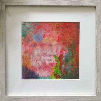 New Experiences is an acrylic painting 15x15cm on canvas panel, framed and ready to hang.&nbsp;