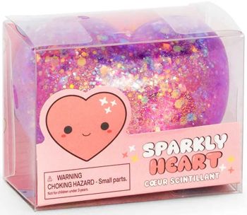 

Sparkly glitter heart design
Assorted pink and purple colours, colours may vary
Soft and squeezable for tactile fun
Pull, stretch and squeeze for sensory play
Great pocket money toy, party bag filler or small gift
Suitable for children aged 3 years and over

