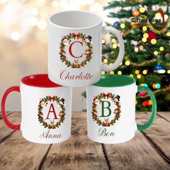 Enjoy Christmas with a Personalised Christmas Themed Letter Mug. Each mug can be personalised with a Letter and a Name to a Christmas Themed and can even be gift wrapped with sweets and treats to enjoy the Christmas. Another special personalised gift from Gifted Lane. Check out our store today and see our full range of personalised gifts from Gifted Lane. Remember a personalised gift from Gifted Lane is always a special gift.