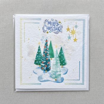 Hammered textured card.