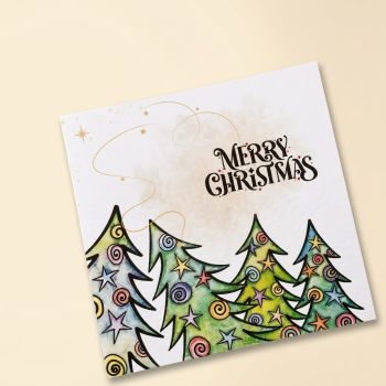 Hammered textured card.
