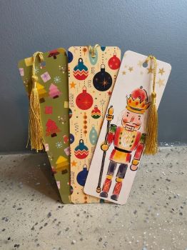 Laminated Christmas Bookmarks.