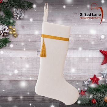 Check out our new Personalised Velvet Christmas Stocking now available from Gifted Lane. These Personalised Christmas Stockings are available in 3 different colours&nbsp; are perfect for creating an unforgettable Christmas present. A magical gift from Gifted Lane which would make an ideal present for a child or baby first Christmas. Check out our store today and see our full range of personalised gifts from Gifted Lane. Remember a personalised gift from Gifted Lane is always a special gift