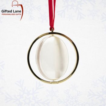 Looking for a Personalised Christmas Tree Decoration this Christmas. Check out our personalised Rotating Christmas Tree Decoration from Gifted Lane. Which can be personalised on both sides with any picture and a small amount of text and would make an ideal present for someone special this Christmas. Another special personalised gift from Gifted Lane.