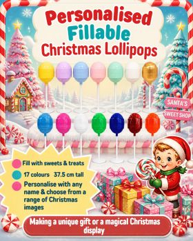 Looking for a unique Personalised Christmas Gift or Display this Christmas. Check out our personalised unique Fillable Lollipops Displays from Gifted Lane. Which can be personalised with any text or name of a child and a selection of Christmas images to choose from and would make an ideal present for someone special this Christmas. Another special personalised gift from Gifted Lane.