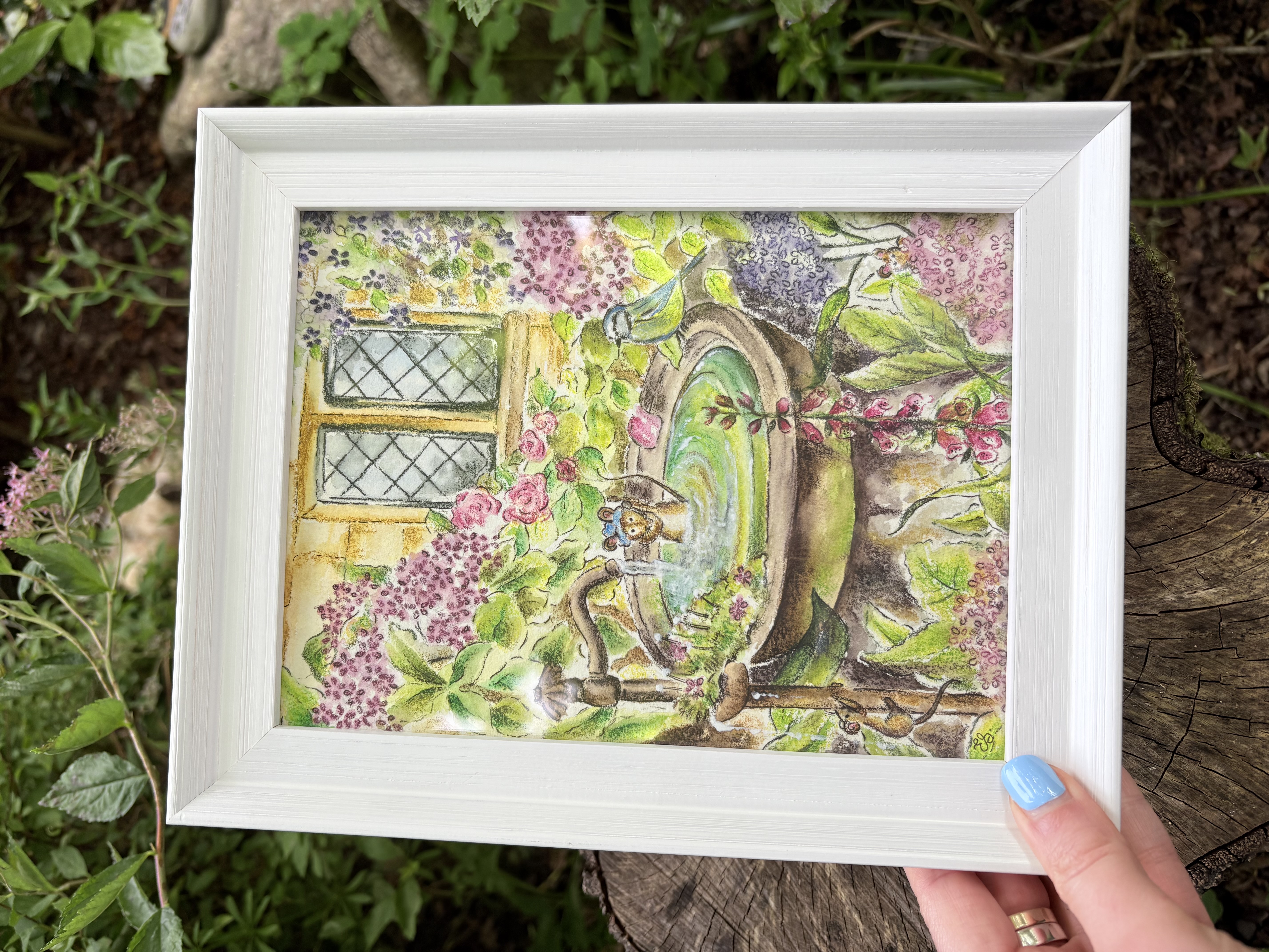 Original watercolour painting painted by myself entitled: "The Green Pool"