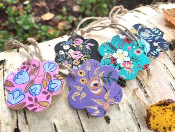 Personalised wooden hanging ornaments&nbsp;