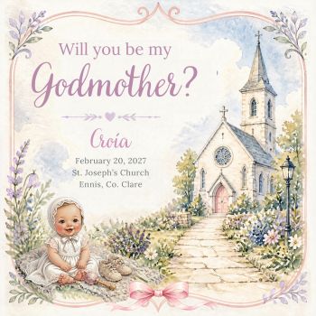 Will You Be My Godmother / Godfather? 💖
A beautiful and meaningful way to ask someone special to take on a very special role in your little one&rsquo;s life.
Exclusively designed and lovingly handmade, these&nbsp;bespoke luxury personalised cards&nbsp;are created to make this precious moment even more memorable.
✨ 6x6 card on luxury hammered cardstock✨ Personalised to make your special request unique✨ Beautifully crafted as a keepsake to treasure forever
Because some questions deserve more than just words&hellip; they deserve a card to keep and cherish long after the answer is given. 💕