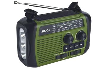 
FM/AM/SW1/SW2 Emergency Radio
Solar, Hand Crank and USB-C Charging
High Intensity 3 LED Flashlight
Emergency Siren Function
MP3 Playback from USB and Micro SD
Built-in Power Bank Function


&nbsp;
