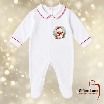 Looking for a unique Personalised Christmas Gift this Christmas. Check out our new Personalised Red Pipping Cotton Collar Baby Suit now available from Gifted Lane. Which can be personalised with a selection of Christmas images to choose from and text. They would make an unique present for someone special this Christmas. Another special personalised gift from Gifted Lane.