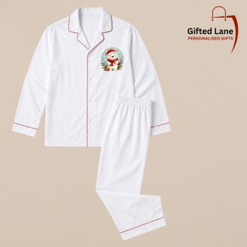 Looking for a unique Personalised Christmas Gift this Christmas. Check out our new Personalised Red Pipping Cotton Collar Adult Pyjamas now available from Gifted Lane. Which can be personalised with a selection of Christmas images to choose from and text. They would make an unique present for someone special this Christmas. Another special personalised gift from Gifted Lane.