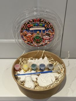 Personalised Christmas Paint Your Own Figurines
Set incudes 3 plaster figurines, 6 paint pots and a paintbrush.
Everything you need to creat your very own masterpiece!
Each figurine measures apx 10cm