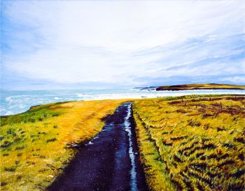 Kilkee Cliff Walk &ndash; fine art Irish landscape print created from my original painting of this wonderful bracing walk in County Clare. One of my favourite Irish landscapes.
Search for my store&nbsp;Sarah Elliott Fine Art&nbsp;to view all my products.