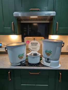 Bokashi Bin Twin Pack &mdash; Now With a FREE Daily Bucket