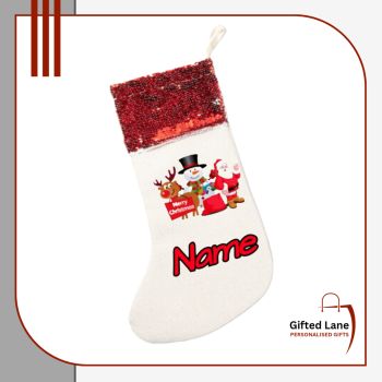 Personalised Santa Stocking is a personalised gift for a special day. These are Sequine style Santa Stocking which can be personalised with any picture or text on them. And are available in 4 different colours red, pink, gold, champagne colour. Another special personalised gift from Gifted Lane and would make an ideal present for someone special this Christmas.