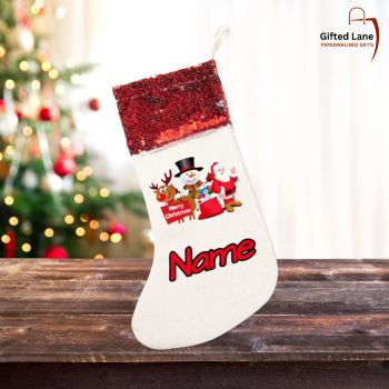 Personalised Santa Stocking is a personalised gift for a special day. These are Sequine style Santa Stocking which can be personalised with any picture or text on them. And are available in 4 different colours red, pink, gold, champagne colour. Another special personalised gift from Gifted Lane and would make an ideal present for someone special this Christmas.