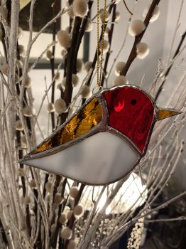Beautiful Handmade Stained Glass Robin &ndash; Who wouldn&rsquo;t love this charming piece? Handmade with care, it&rsquo;s a delightful addition to any home and a timeless symbol of new beginnings. Perfect as a gift or a treat for yourself, this robin brings colour, warmth, and meaning wherever it hangs.