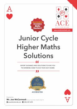 This eBook PDF (printable) contains full and detailed solutions to the Junior Cycle Higher Level past exam papers from 2012 to 2019, sample 2022, 2022, 2023, 2024, 2025 and 2026 (14 Full Solution Maths Papers). The eBooks are written in a step-by-step format to make them easy to understand. You can view samples of these books by clicking here. Both the Junior and Leaving Certificate books follow the same format. See a detailed description of this product below.
#juniorcycle #juniorcert&nbsp;#exampapers&nbsp;#examsoloutions&nbsp;#examquesions&nbsp;#mathspapers &nbsp;#juniorcertmaths&nbsp;&nbsp;#mathsebook &nbsp;#higherlevelmaths