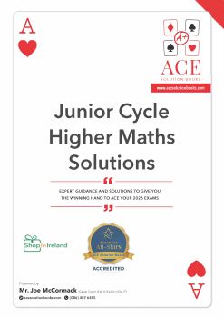 This eBook PDF (printable) contains full and detailed solutions to the Junior Cycle Higher Level past exam papers from 2012 to 2019, sample 2022, 2022, 2023, 2024 and 2025 (13 Full Solution Maths Papers). The eBooks are written in a step-by-step format to make them easy to understand. You can view samples of these books by clicking here. Both the Junior and Leaving Certificate books follow the same format. See a detailed description of this product below.
#juniorcycle #juniorcert #exampapers #examsoloutions #examquesions #mathspapers #juniorcertmaths #mathsebook #higherlevelmaths