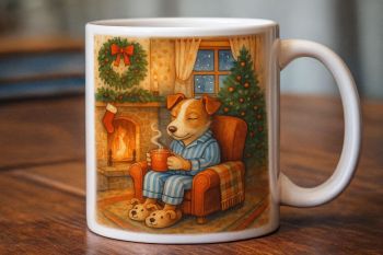 Gorgeous personalised ANY breed Christmas mug with optional message