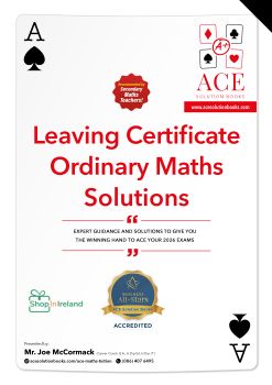 This eBook PDF (printable) contains full and detailed solutions to the Leaving Certificate Ordinary Level past exam papers from 2012 to 2025 (14 Full Maths Solution Papers). The eBooks are written in a step-by-step format to make them easy to understand. Both the Junior and Leaving Certificate books follow the same format. See a detailed description of this product below.
#leavingcert #exampapers #examsoloutions #examquesions #mathspapers #leavingcertmaths #mathsebook #ordinarylevelmaths