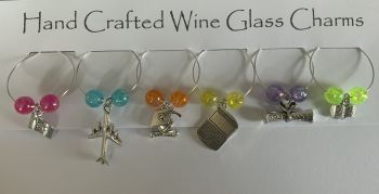 These handmade wine charms from Kates little gems will be a real conversation piece at any party.
No one need mix up who’s glass is who with personalised glass wine charms.

6 wine charms per pack