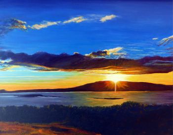 Dunmanus Bay Sunset – fine art print created from my original acrylic seascape painting of this beautiful sunset looking across Dunmanus Bay from the Mizen Peninsula towards the Sheepshead Peninsula in West Cork.
Search for my store Sarah Elliott Fine Art to view all my products.