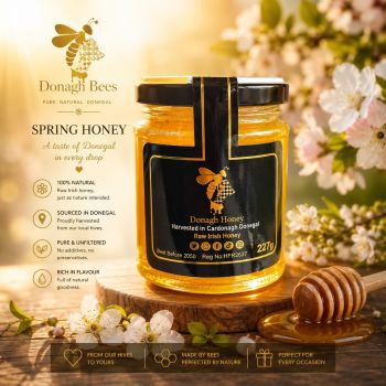 Spring honey is a type of honey that is produced during the spring season and is made from the nectar of blooming flowers. The specific type of flowers that are used to make spring honey, it is often made from the nectar of spring flowers, fruit trees, and other early-blooming plants.
&nbsp;