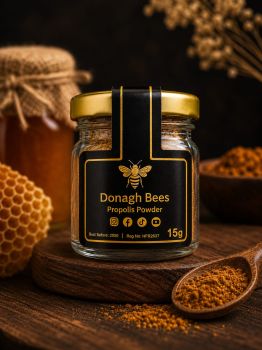 Experience the power of nature with Propolis, a versatile and potent natural substance produced by honeybees. Harvested from tree resin, sap, and other botanical sources, propolis is used by bees to build and maintain their hives, thanks to its antibacterial and antifungal properties.
&nbsp;