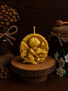 The Rose Baby Angel Beeswax Candle is a delicate and enchanting candle made from 100% pure and natural beeswax. It features a small baby angel surrounded by roses and provides a warm and inviting glow while emitting a subtle, natural rose scent. A sweet and tender addition to any room, perfect for special occasions such as christenings and baby showers.
Rose Baby Angel Candle
Size 75mm X 30mm