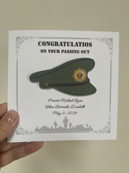 Personalised Army Passing Out Card to mark that big day! More than just a card its a keepsake too!