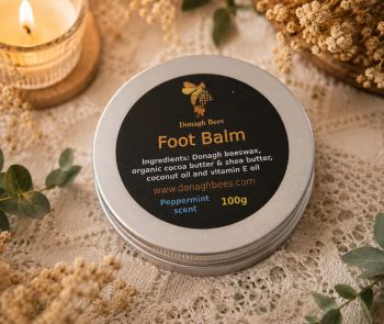 Peppermint essential oil is a popular ingredient that is often added to beeswax foot balms due to its refreshing and invigorating scent, as well as its potential therapeutic benefits. Here are some of the ways peppermint oil can benefit your feet when used in a beeswax foot balm:
