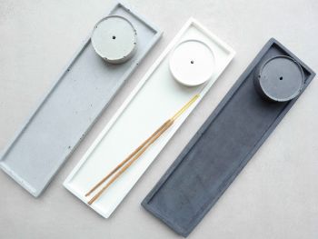 Elevate your daily rituals with this handmade concrete incense holder and matching tray set. Tray is ideal for catching the falling ashes.
Choose matching colours for a cohesive look or mix and match to create a unique combination that complements your space.
Size of the incense holder 5.8 x 2 cm
Size of the tray&nbsp; 28 x 7.5 x 1.2 cm