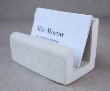 Let’s talk business!

Simple minimalistic concrete business card holder. Perfectly fits standard cards with plenty of room – 3cm storage area.

Size: height 6, length 9cm, width 5cm, weight – 280g.