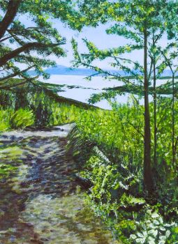Fine art Irish landscape print of my original acrylic painting &lsquo;Woodland trail to the sea&rsquo; which is a beautiful walk in Ahakista, West Cork down to the sea on the Wild Atlantic Way. &nbsp;
Search for my store&nbsp;Sarah Elliott Fine Art&nbsp;to view all my products.