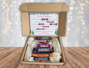 Introducing our Childminder Christmas Chocolate Poem Gift Box! Packed with six delicious full-sized chocolate bars, it&rsquo;s the perfect way to spread holiday cheer.