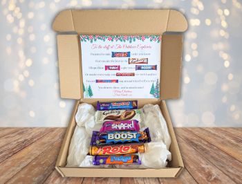Introducing our Creche Christmas Chocolate Poem Gift Box! Packed with six delicious full-sized chocolate bars, it&rsquo;s the perfect way to spread holiday cheer.