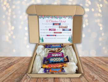 Introducing our A Christmas Wish Chocolate Poem Gift Box! Packed with 6 delicious full-sized chocolate bars, it&rsquo;s the perfect way to spread holiday cheer.