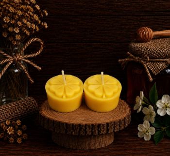Illuminate your space with our Clover Tealights, crafted from our own beeswax. Measuring 20mm x 40mm and weighing 32g, these charming candles offer a warm glow for up to 6 hours. Embrace the beauty of nature in a compact form.