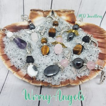 Crystal Angel Keyrings