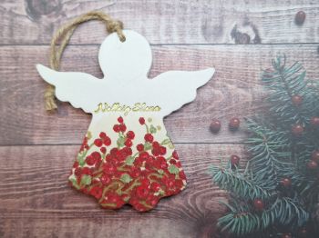Handmade clay Christmas angel.&nbsp;