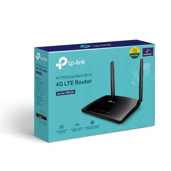 

AC750 dual-band Wi-Fi with 4G LTE and 3G mobile broadband
Micro SIM card slot, no external dongle needed
300 Mbps on 2.4GHz, 433 Mbps on 5GHz
4 Ethernet ports (3x LAN, 1x LAN/WAN)
2 external LTE antennas for a stronger signal
One-touch WPS setup and Wi-Fi on/off button

