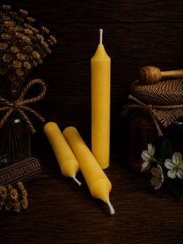 Introducing our Cylindrical Candle Set: three sleek candles, each measuring 140mm x 20mm, weighing 122g. Elevate your ambiance with this modern and versatile trio, perfect for any setting or gifting occasion.