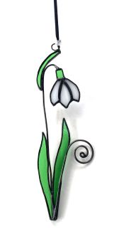 Boyne Valley snowdrop in stained glass.&nbsp;