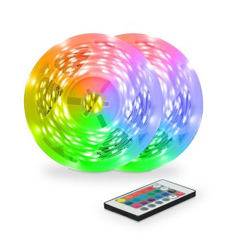 Introducing the perfect fusion of vibrant illumination and cutting-edge technology! Elevate your space with this dynamic pack of 2x5m RGB LED strips, designed to transform any room into a captivating visual experience. Unleash your creativity with the included remote control, allowing you to effortlessly customize colors, brightness, and dynamic lighting effects. Whether you're creating a cozy ambiance or hosting a lively gathering, these LED strips offer limitless possibilities. Illuminate your world with Gadget Man's ColorLED &ndash; where innovation meets ambiance, turning every moment into a masterpiece. Upgrade your space now for a mesmerizing experience like never before!
&nbsp;