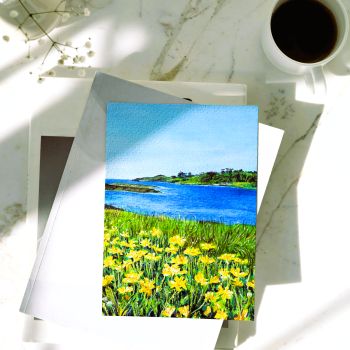 Fine art Irish landscape / seascape greeting card, 17x12cm.
Search for my store Sarah Elliott Fine Art to view all my products.