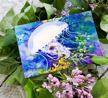 Sea life / marine greeting card 17x12cm.
Search for my store&nbsp;Sarah Elliott Fine Art&nbsp;to see all my products.