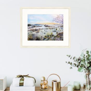 Original watercolour winter landscape painting of this little cove in Ahakista, Dunmanus Bay, West Cork, Ireland.
Full framed size 17.5 x 14.5 in (44.5 x 37 cm).
Search for my store Sarah Elliott Fine Art to see all my products.
